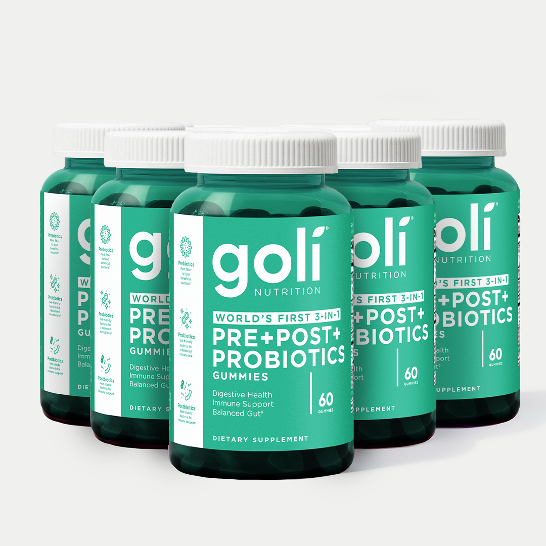 5 Bottles of Probiotic+ Gummies Goli®