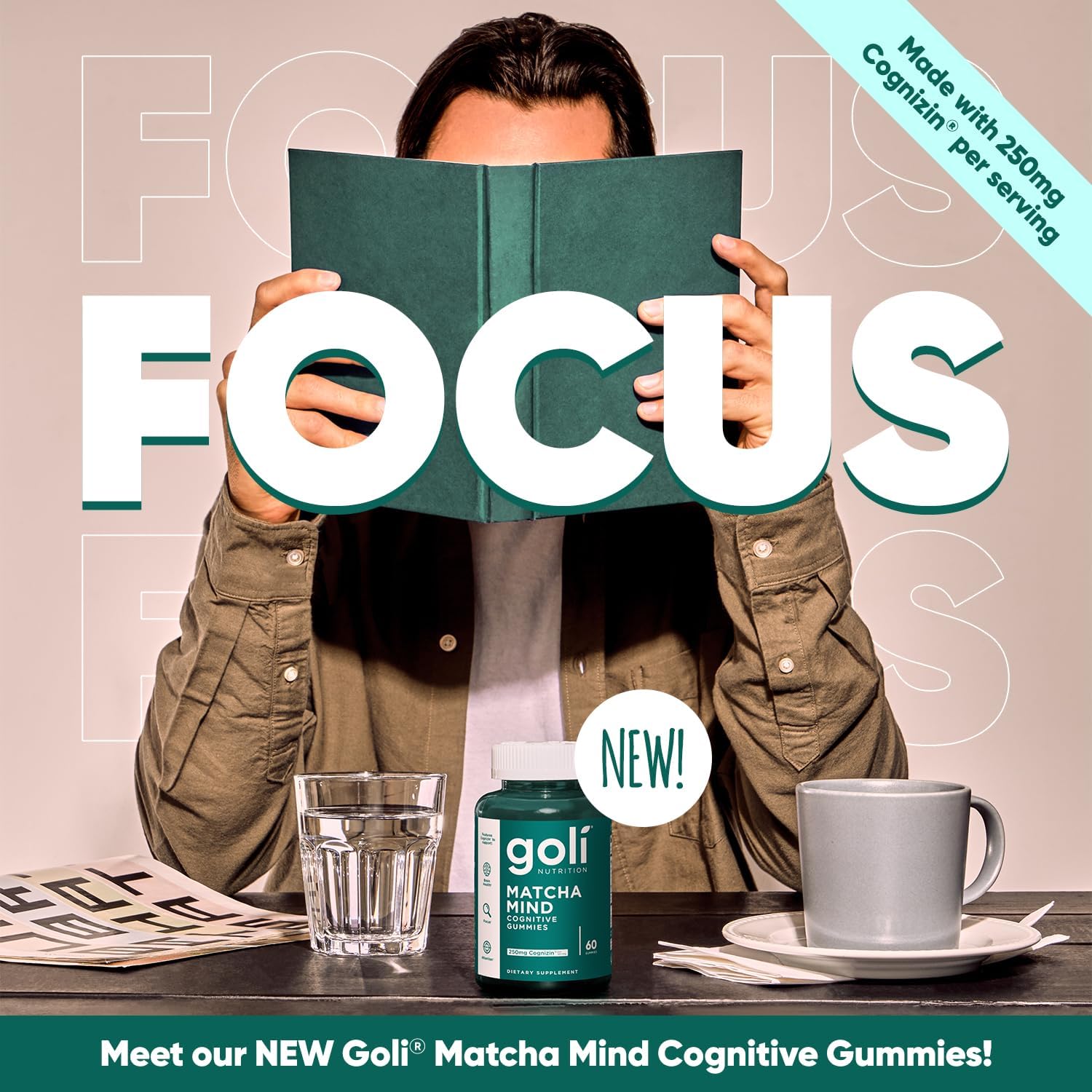Goli® Matcha Mind Cognitive Gummies