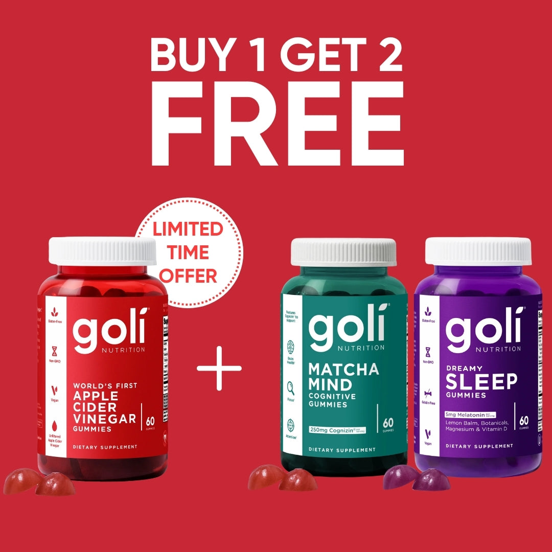 Goli® Apple Cider Vinegar Gummies Get 2 FREE (Matcha & Sleep)