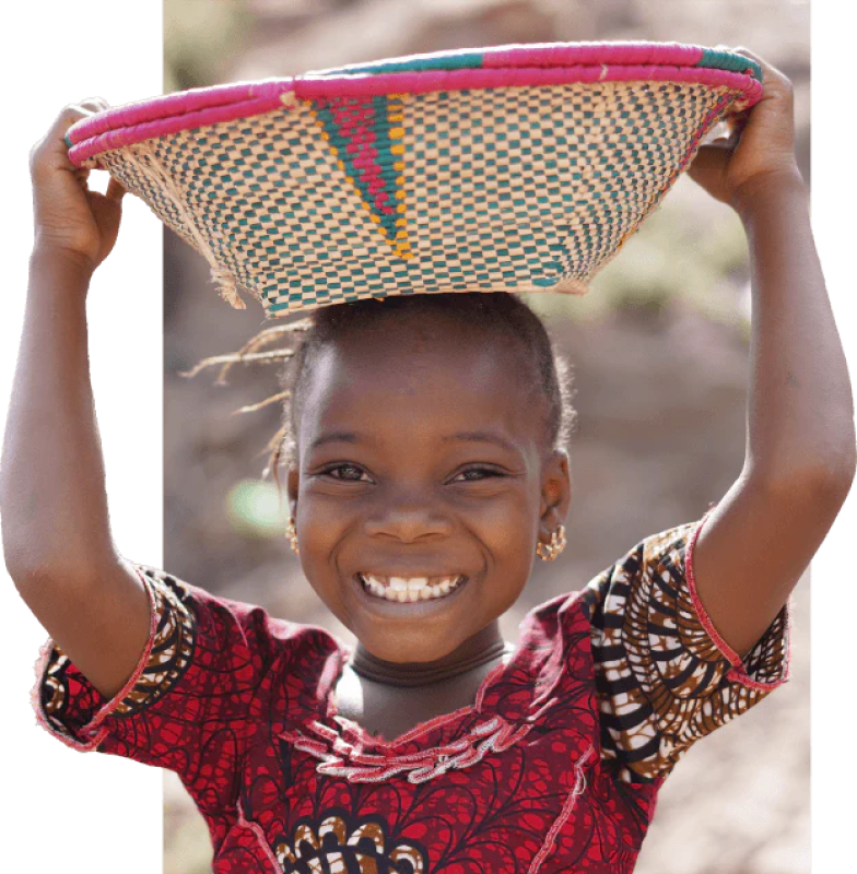 Child who received vitamins through the Goli For Good program