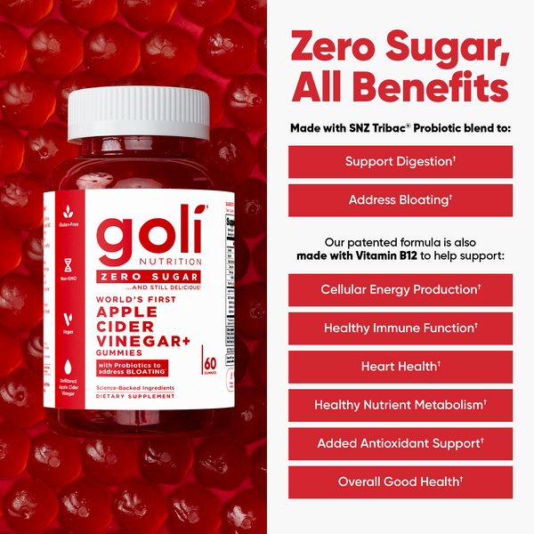 Zero Sugar Apple CiderVinegar+ Gummies