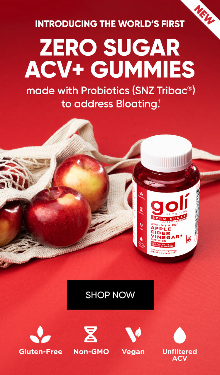 Goli Zero Sugar Apple Cider Vinegar+ Gummies bottle