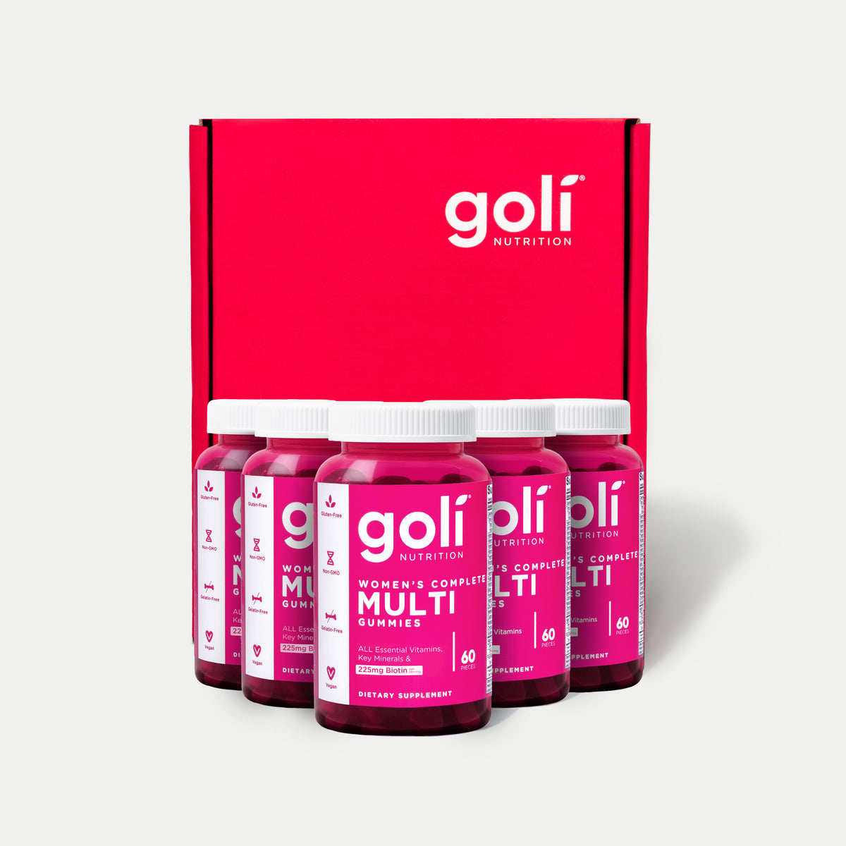 5 Bottles of Women's Multi Gummies | Goli®